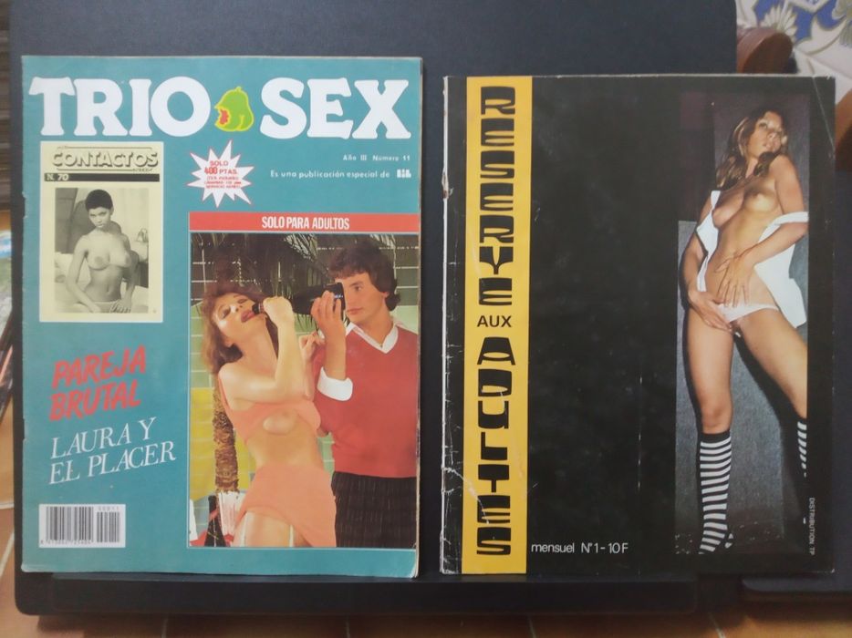 Lote de revistas: Cinema X, Trio sex, Swank, Cover, Men, Playgirl