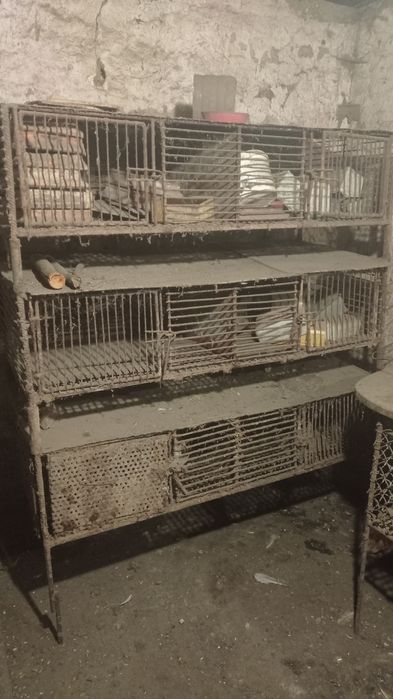 Металеві клітки для нутрій/кролів