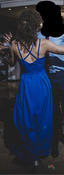 Suknia chabrowa długa balowa/wieczorowa/weselna