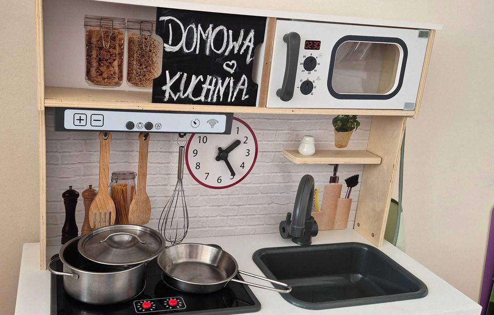 Drewniana Kuchnia Do Zabawy Dla Dziecka - JAK NOWA !!!