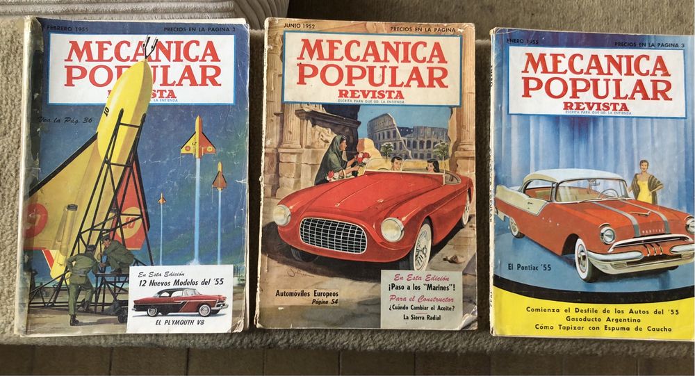 Revistas de 1952; 1955 Mecanica Popular