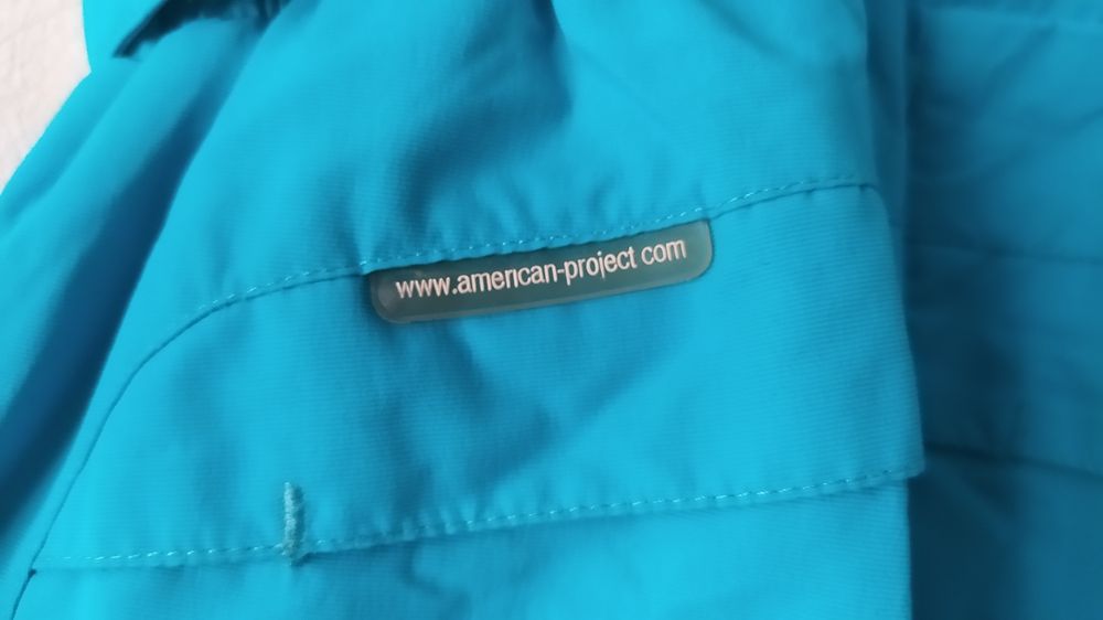 Штаны горнолыжные лыжные с подтяжками оригинал бирюза American project