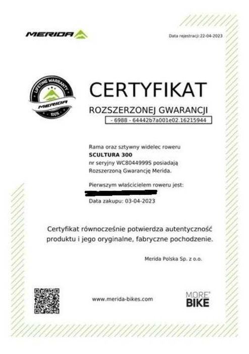 Do sprzedania rower  MERIDA SCULTURA ENDURANCE 300 Rozmiar L