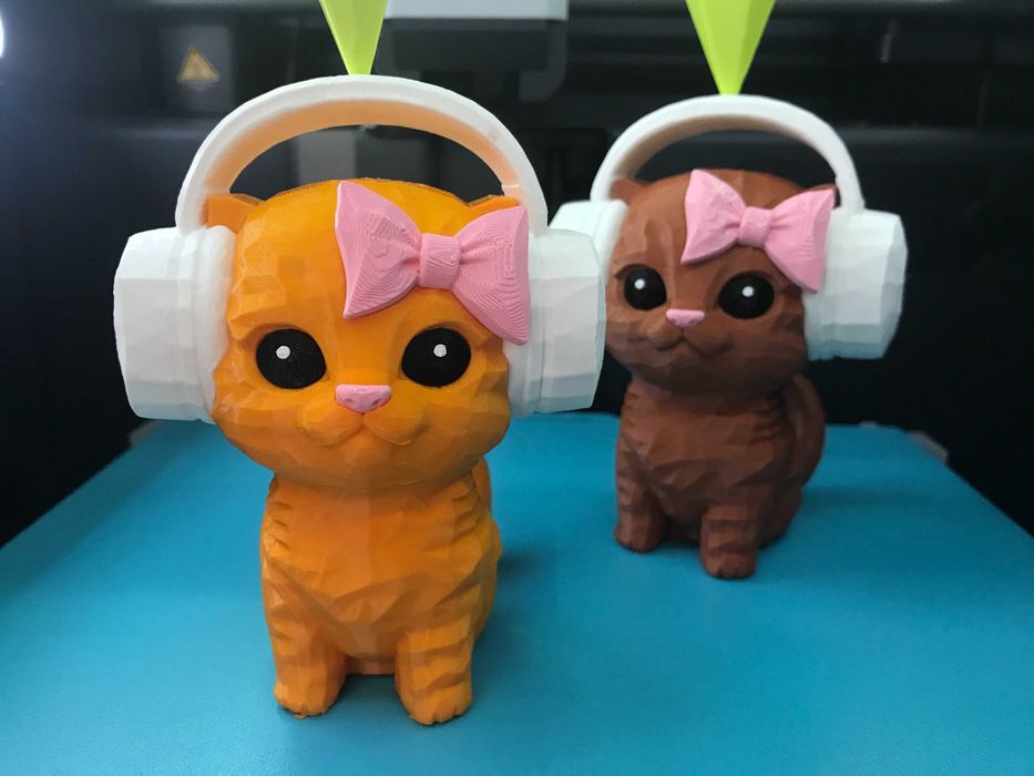 Котик в наушниках Sims 4 (Cat Dance Sims Meme, 3D-друк)