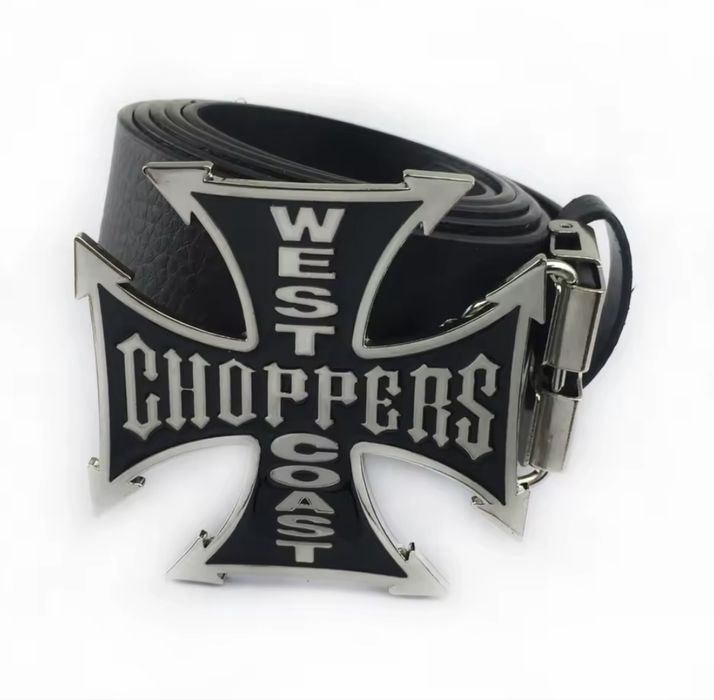 Ремень West Coast Choppers ремінь y2k реп пряжка Chrome hearts