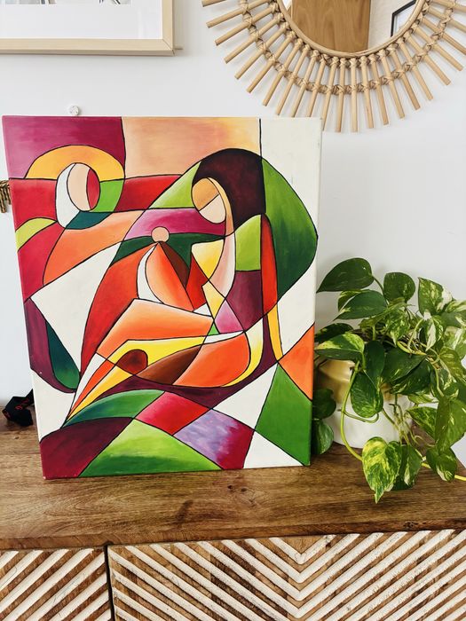 Quadro Decorativo Original – Pintura em Tela (50 x 40 cm)