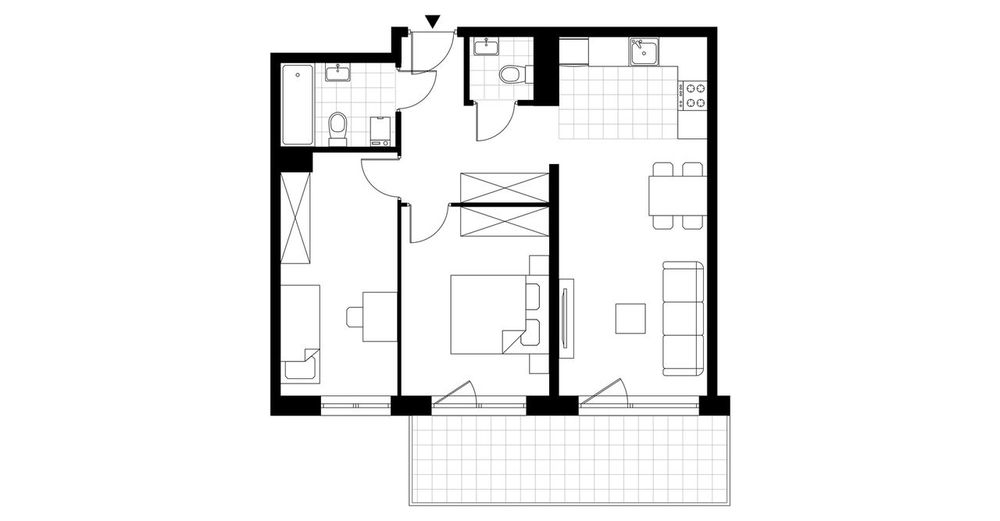 3-pokojowe mieszkanie 59m2 + balkon