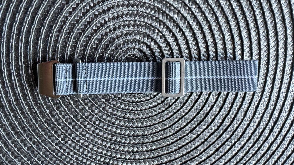 Nowy pasek do zegarka NATO Marine French/Nationale 20mm szaro-biały