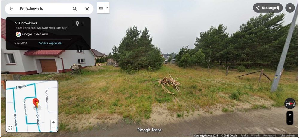 Działka, Biała Podlaska, ul. Borówkowa