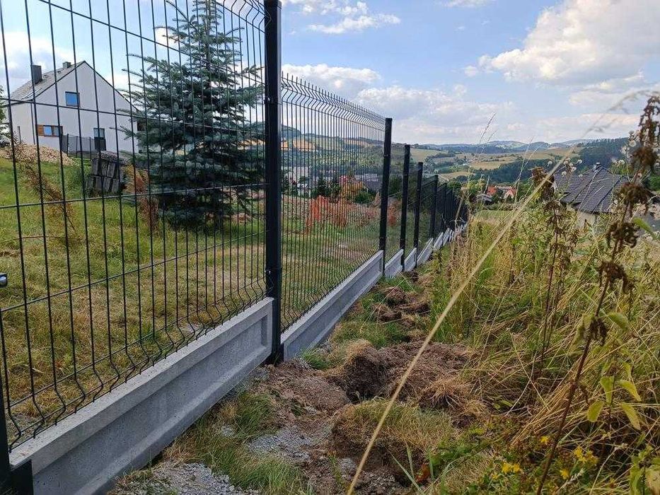 Ogrodzenie panelowe wys. 123 cm - kompletne + dostawa i montaż