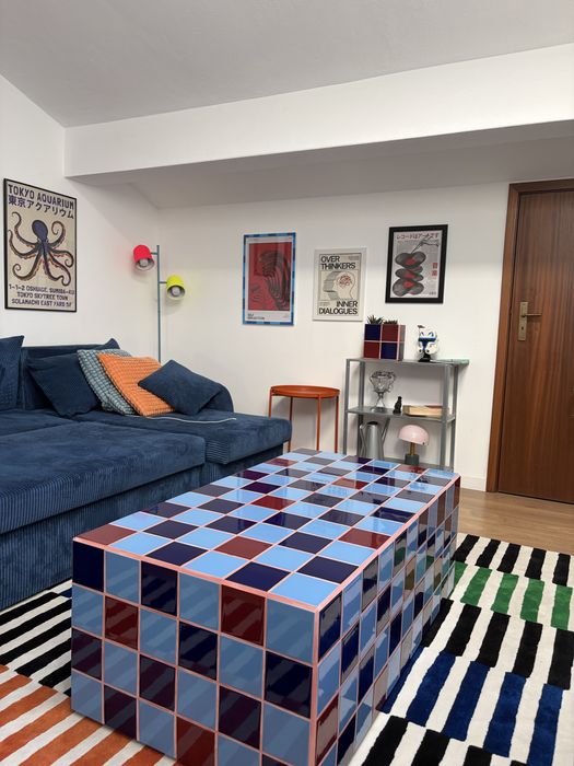 Mesa de centro em azulejo - fazemos personalizada