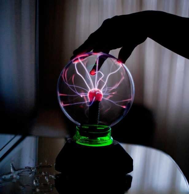 Плазменный шар Тесла Plasma Ball, електрична куля Блискавка Плазма