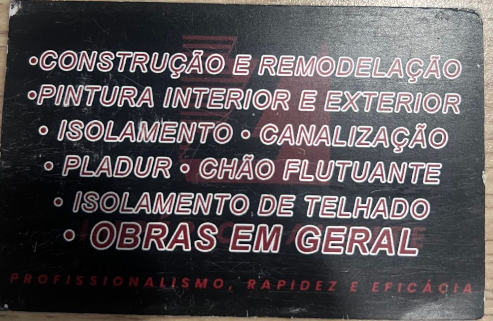 Obras e manutenção