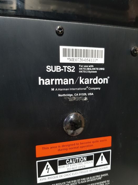 100ВтАктивний сабвуфер/активный сабвуфер Harman Kardon SUB-TS2 +3Чб/у