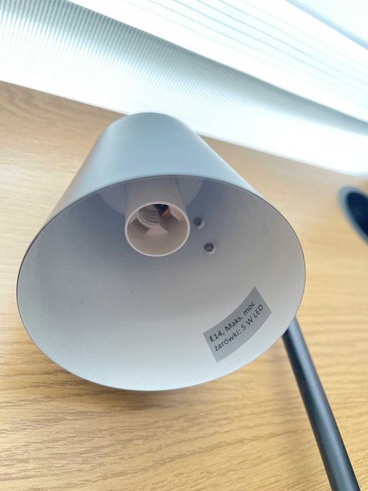 Lampa biurkowa + Lampa podłogowa czarna loft