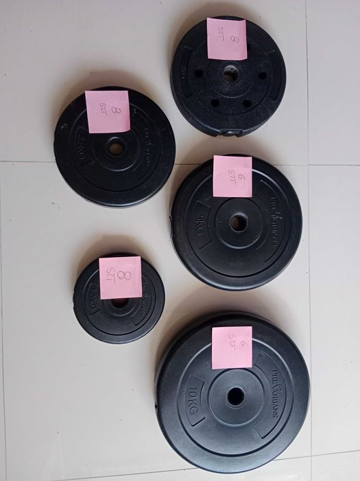 Obciążenie bitumiczne - 144 kg - ciężarki do sztangi i hantli