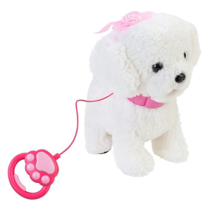Мяка інтерактивна іграшка собачка Кращий друг білий пудель