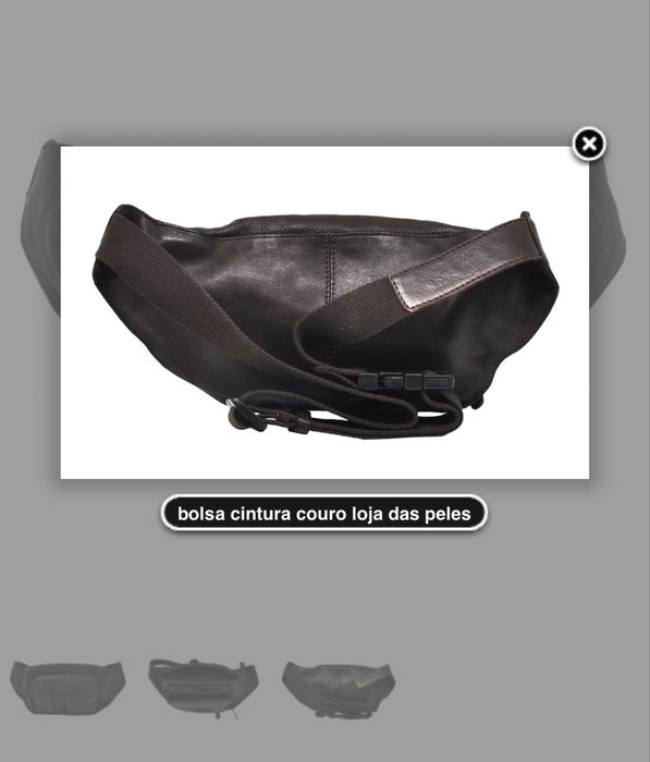 Vintage leather fanny pack from Dakar Rally (Casa das Peles)