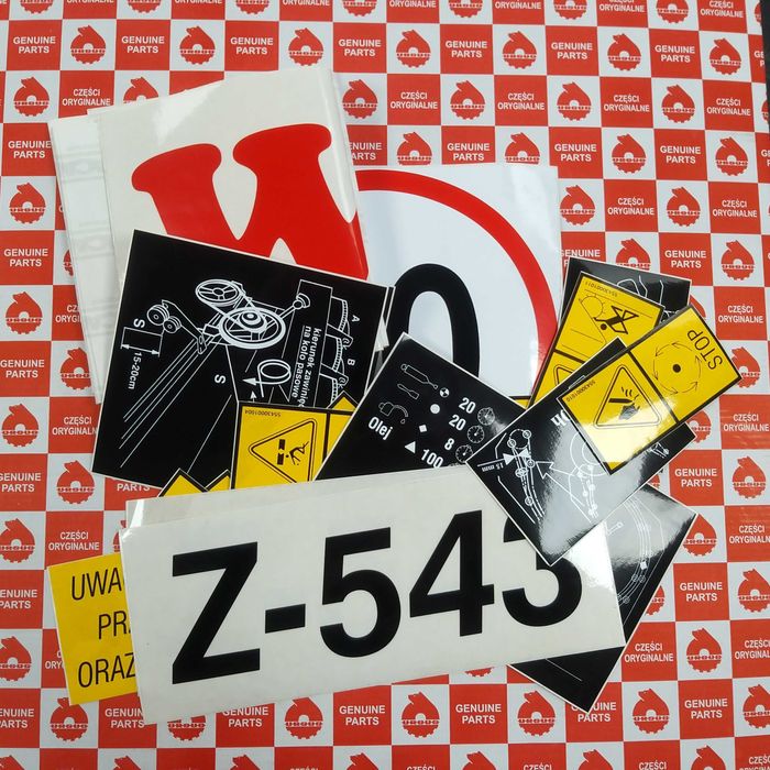 Zestaw naklejek Prasa WARFAMA Z-543