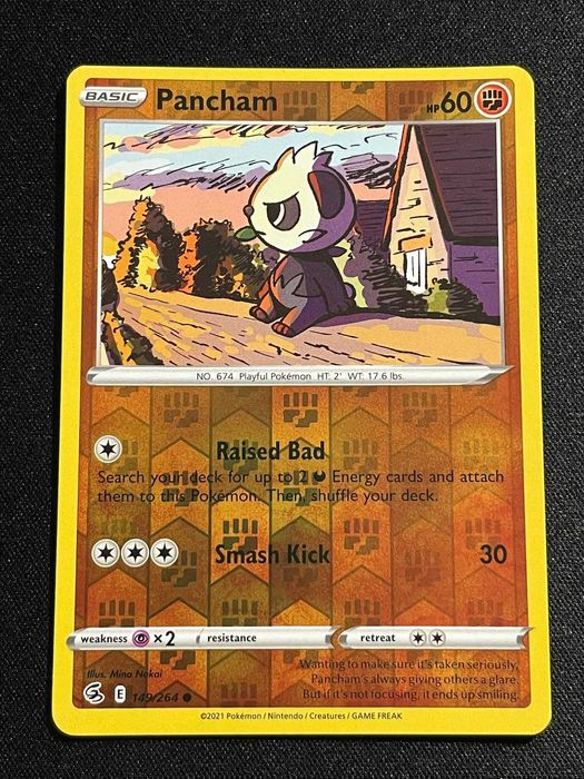 Carta Pokémon Pancham 149/264 Fusion Strike