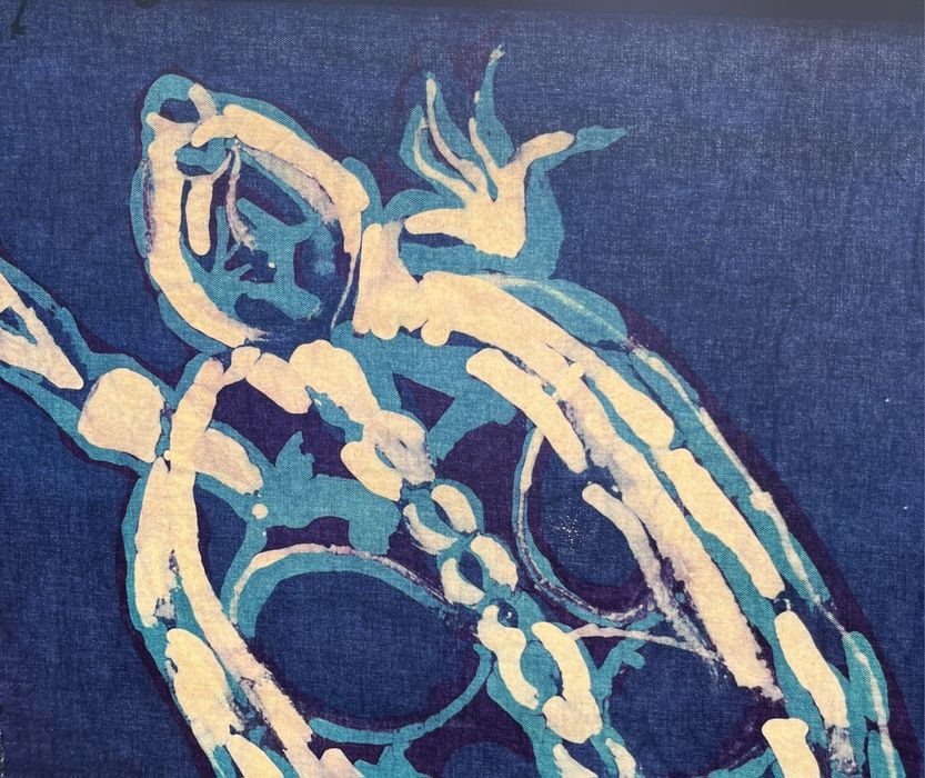 Batik "żółw rentgen"