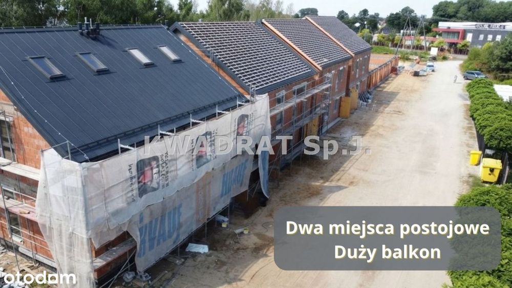 Kępno - mieszkanie o pow 56,31m2 + poddasze balkon