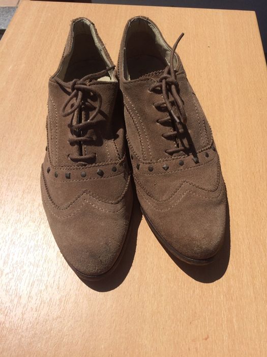 Sapatos Oxford de pele