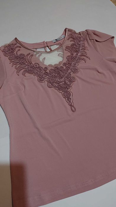 Женская блуза блузка eu42 l xl 48 52 футболка