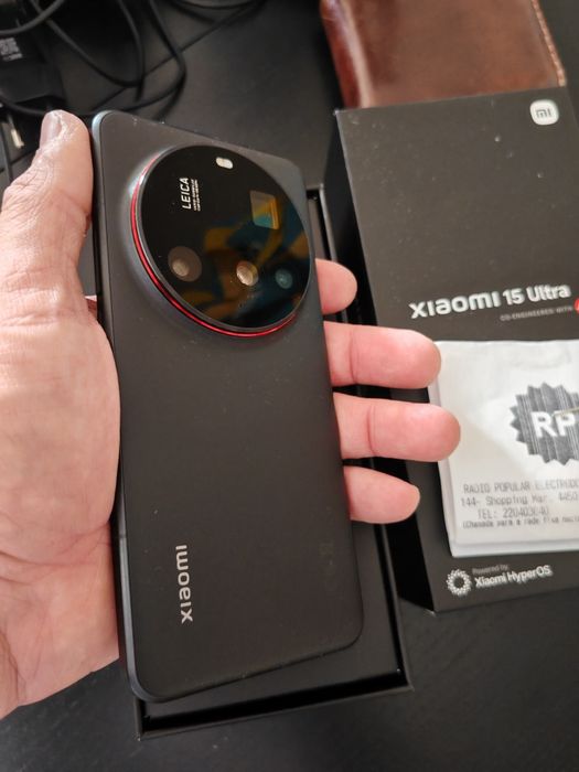 Xiaomi 15 Ultra 16GB 512GB Preto como novo factura e garantia