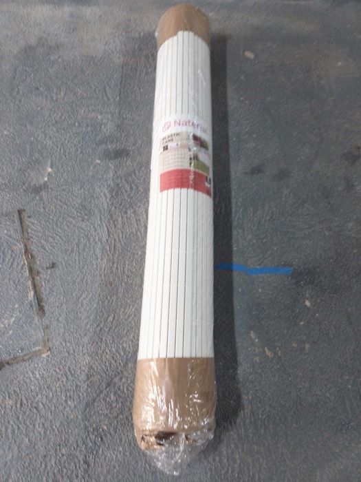 Vedação Caniço em PVC 1.5x5 m 19 mm branco Naterial