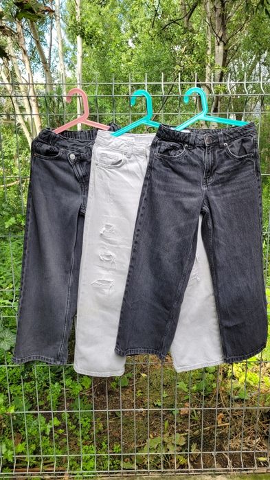 Zestaw 3 par jeansów Zara roz. 134
