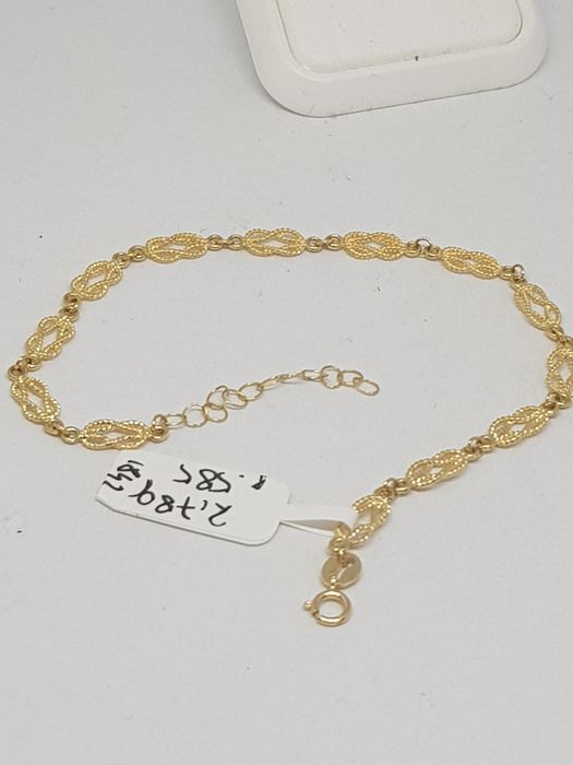 Złota damska bransoletka złoto 585 filogram długość 17-20cm