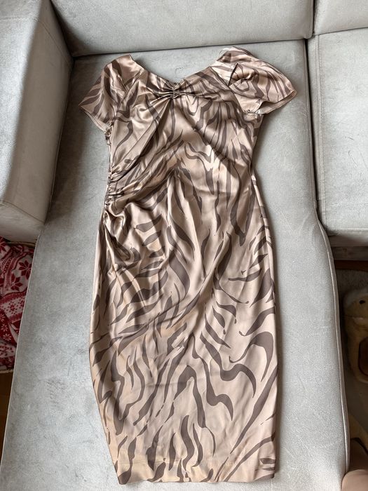 Sukienka satynowy połysk marc cain