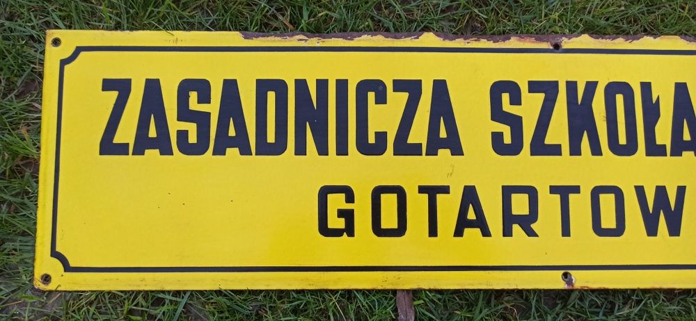 Stare tablice informacyjne emaliowane PRL KOMPLET