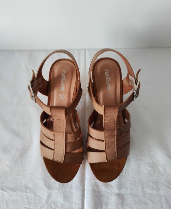 Sandálias, Bege Acastanhado, Natura, Tamanho 36