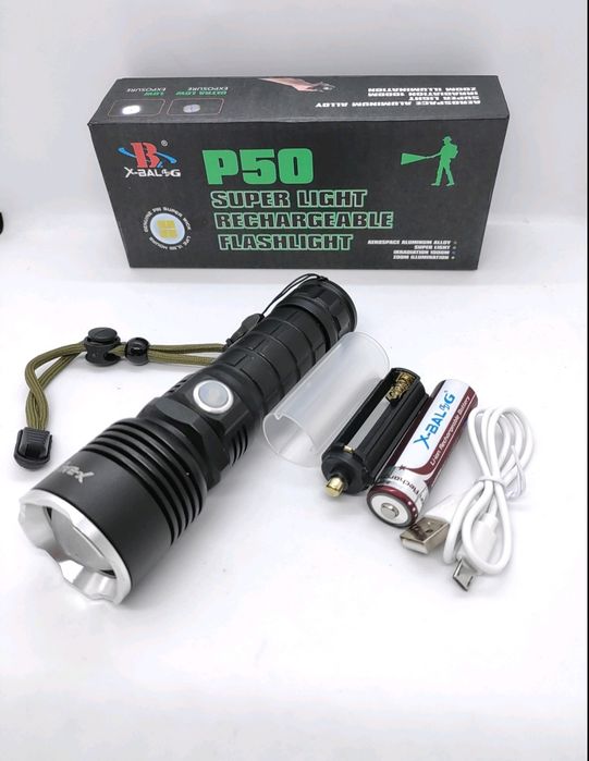 Фонарик ручной Bailong BL-P515-P50
Самый новый светодиод P50