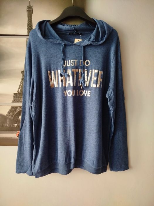 Italy bluza swetrowa  z kapturem