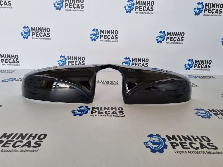Capas de espelho BMW X5 (E70) X6 (E71) Preto Brilho Look M