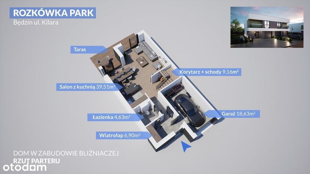 Dom – Będzin, Rozkówka, Grodziec - Widok 4