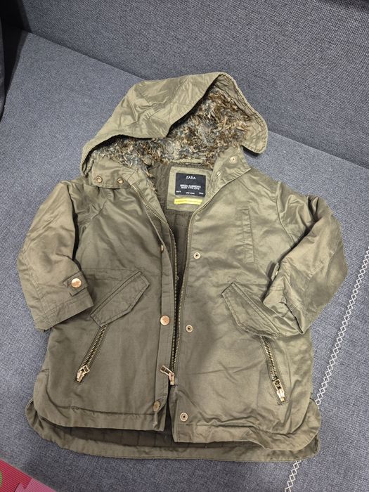 Kurtka zimowa dla dziewczynki Zara rozmiar 110