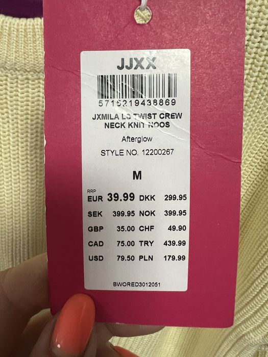 40€ JJXX Джемпер жіночий С-М Светр вʼязка Данія