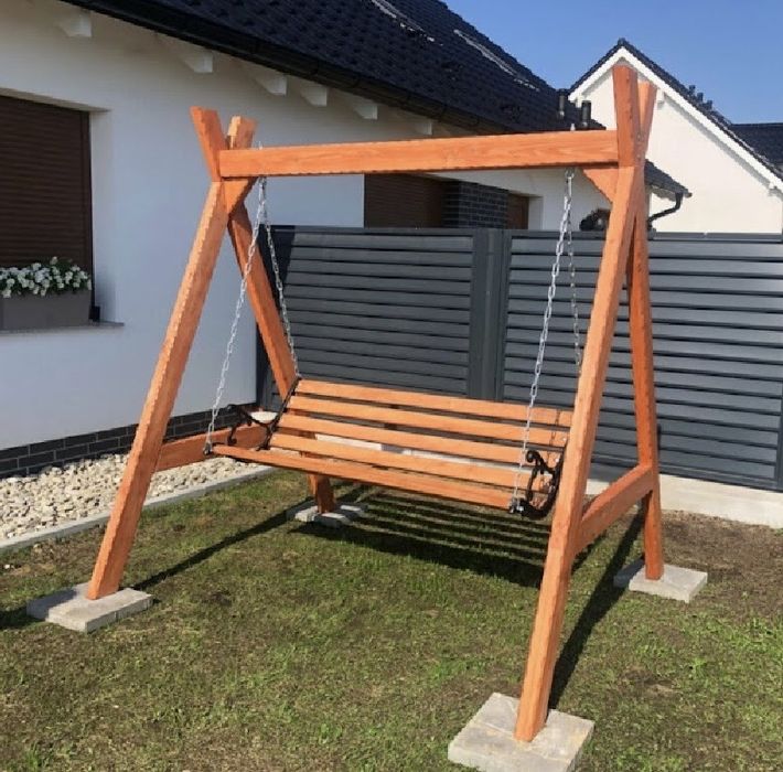 Stelaż konstrukcja pod huśtawkę bocianie gniazdo