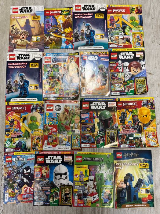 Gazetki Czasopisma Lego 73 sztuki