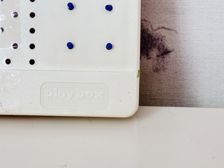 Gra podróżna w konie,pudełko zabawa z małymi konikami,Playbox vintage