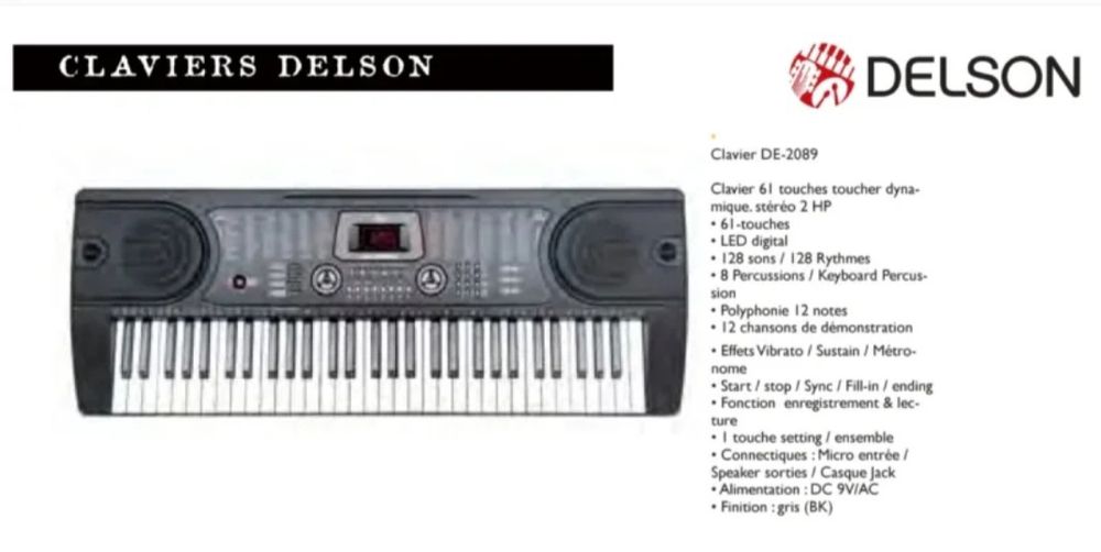 Teclado Delson 61 teclas