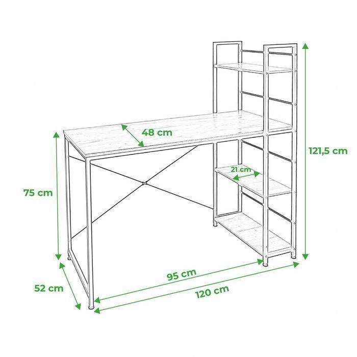 NOWE Biurko Gamingowe Metalowe Komputerowe Meble Biurowe FV