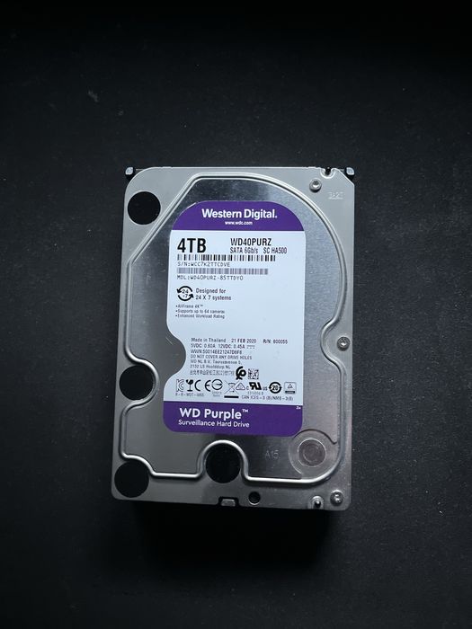 Dysk HDD WD Purple Western Digital 4TB jak nowy