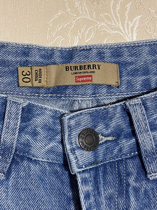 Burberry x Supreme jeans