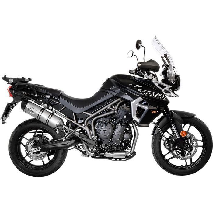 ponteira escape leovince triumph tiger 800 xc/ xca/ xcx/ xr/ xrt/ xrx