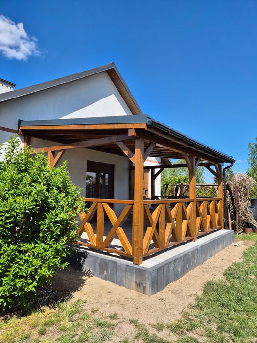 zadaszenie tarasu zabudowa tarasu balustrada